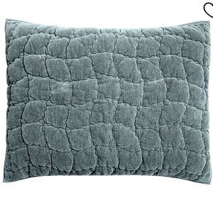 Pottery Barn Cozy Cloud Quilt Steel Blue Standard ShamSham